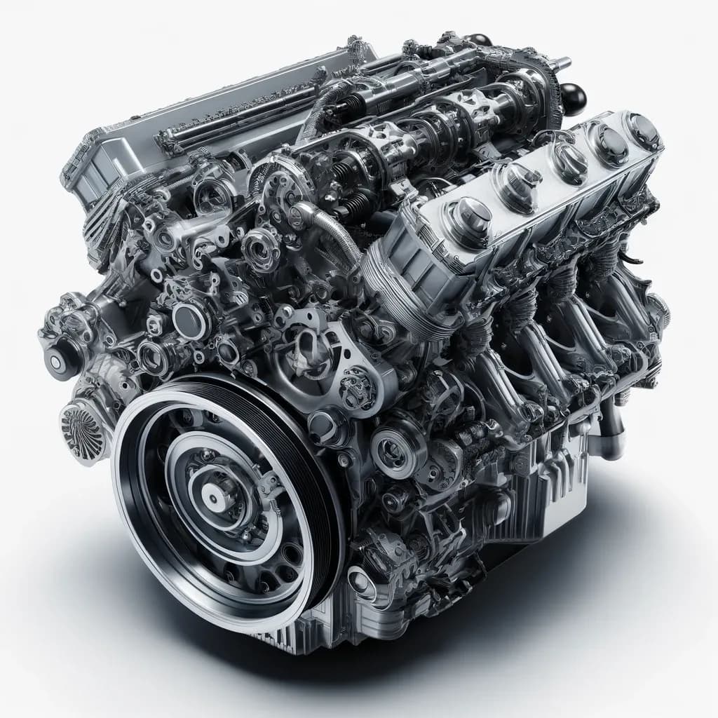 Motor de carro (engine), peça que converte combustível em movimento.