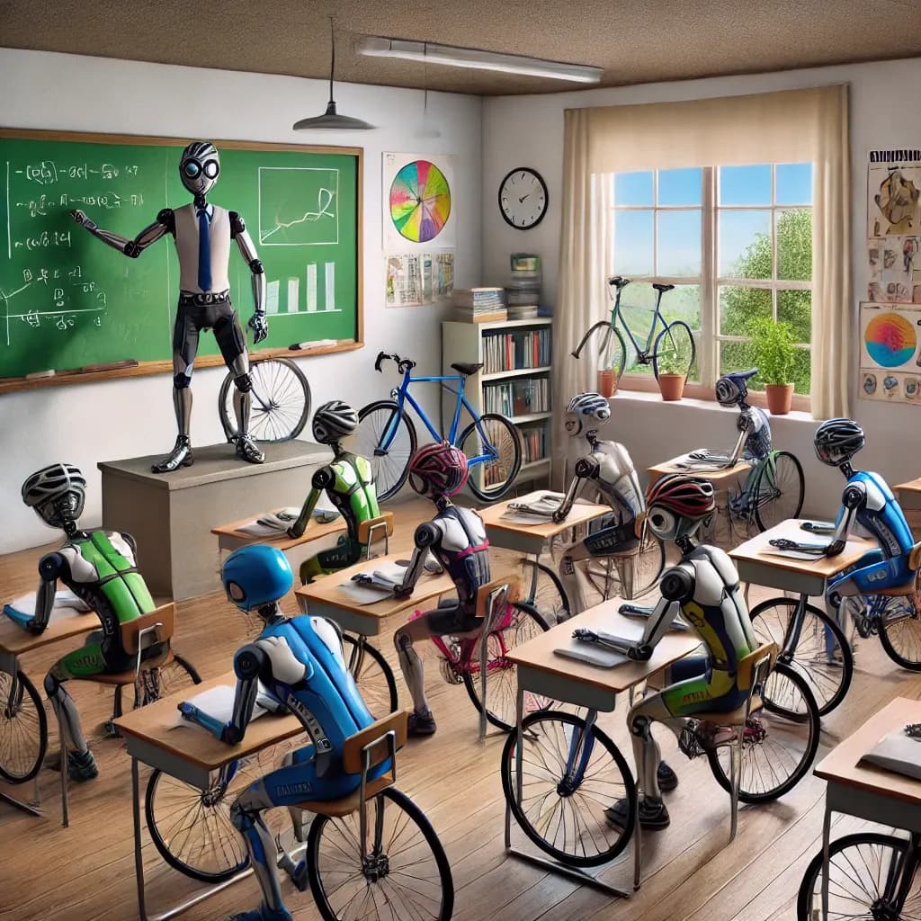 Ciclista andando de bicicleta, tema do diálogo com dicas usado na aula de inglês B1 sobre o verbo should