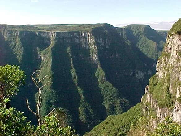 Paisagem do Parque Nacional da Serra Geral, na Mata Atlântica do Sul do Brasil