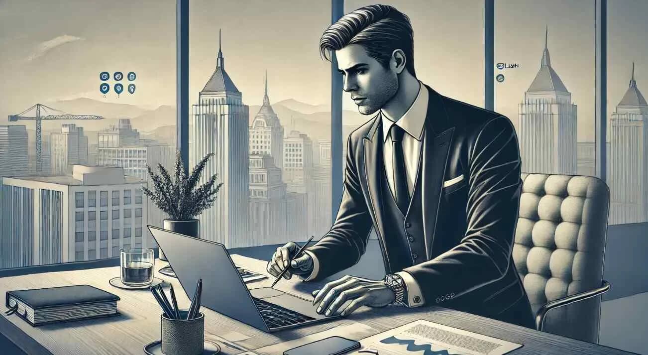 Ilustração de uma pessoa fazendo uma pergunta e outra respondendo, simbolizando o uso de "why" e "because".