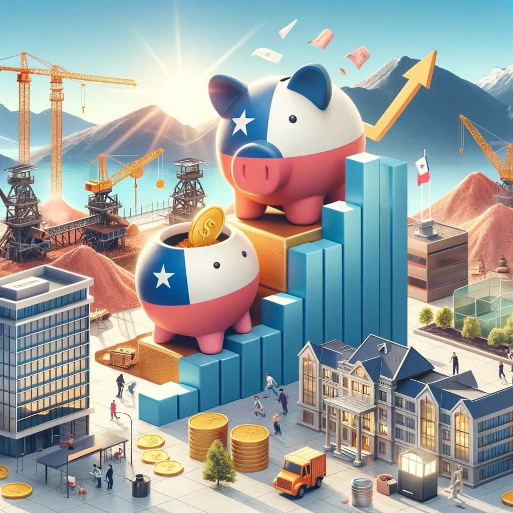 Ilustração do Chile como caso de sucesso econômico na América do Sul