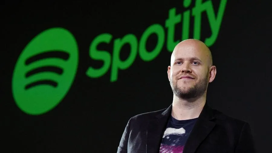 Daniel Ek, fundador do Spotify, em reunião de estratégia