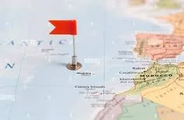 Mapa ou vista da Ilha da Madeira, arquipélago português no Atlântico Norte, contextualizando a leitura em inglês.