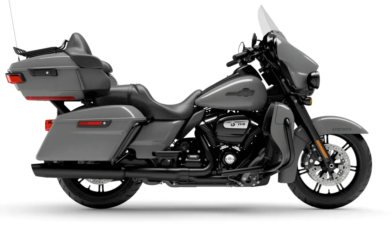 Moto Harley-Davidson Touring, indicada para viagens longas, com assentos confortáveis e motor potente