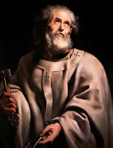Retrato de São Pedro, líder dos primeiros cristãos em Roma