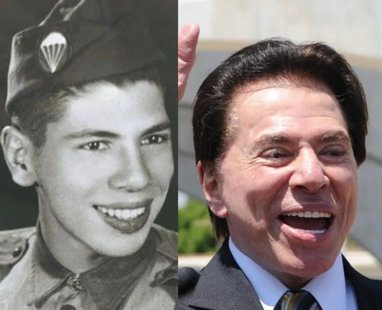 Retrato de Silvio Santos, o apresentador e empresário brasileiro conhecido como Senor Abravanel