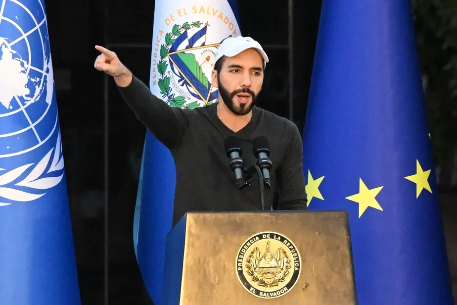 Retrato de Nayib Bukele, presidente de El Salvador