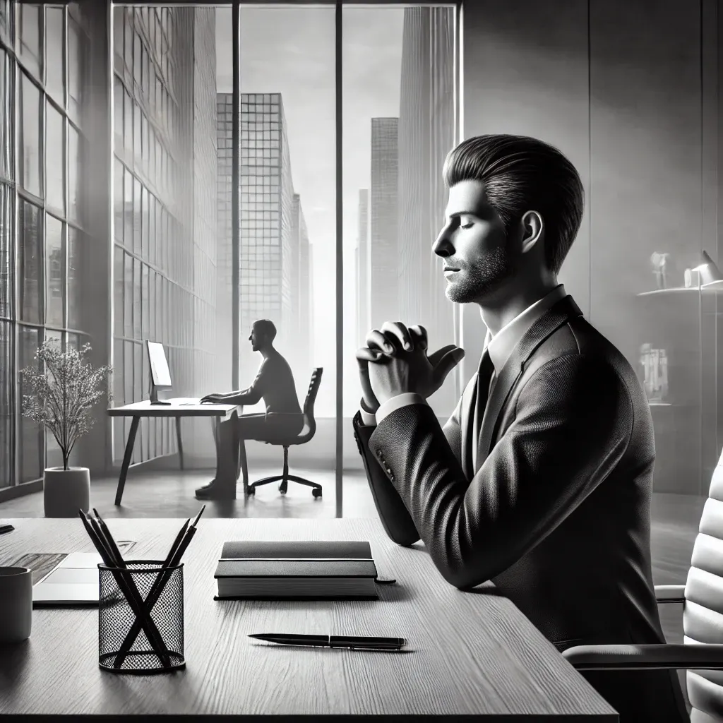 Imagem de executivo em São Paulo visualizando aprender inglês