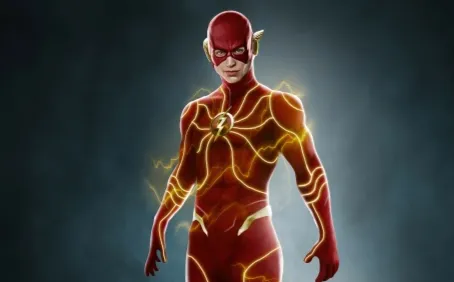 Flash, o super-herói veloz, ilustrando o significado de flash em inglês