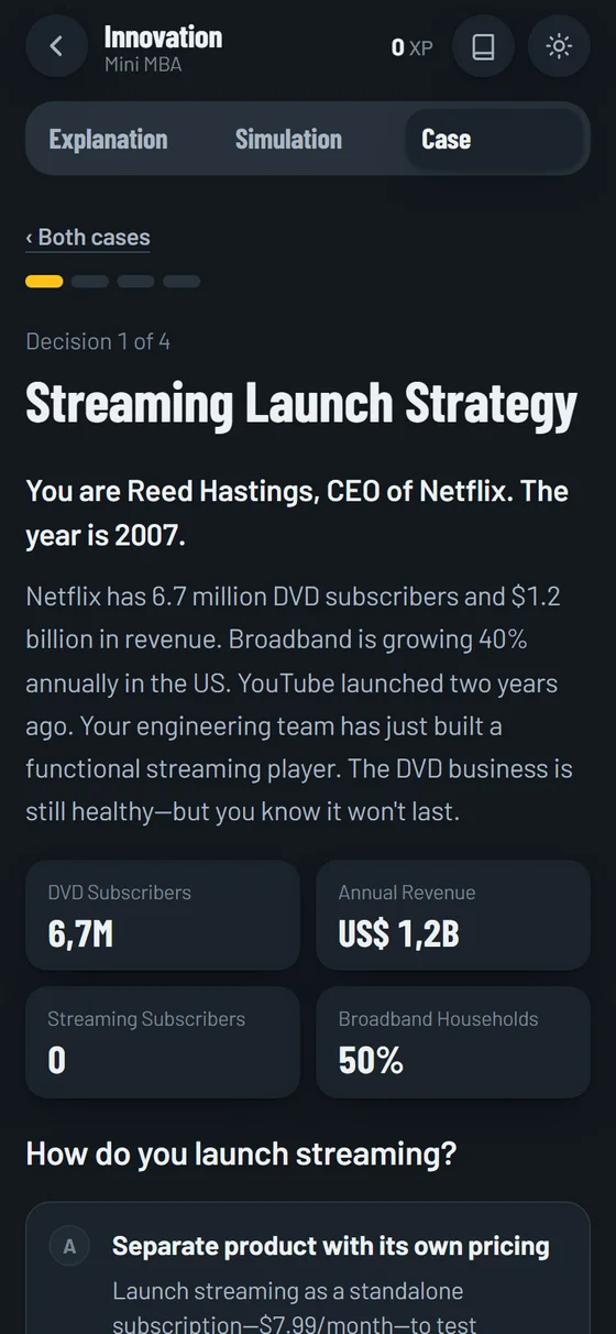 A primeira decisão do caso Netflix no celular