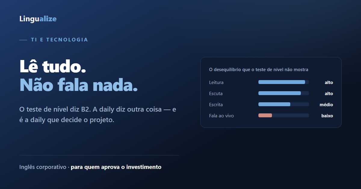 Lê tudo, não fala nada — o desequilíbrio de habilidades em times de tecnologia
